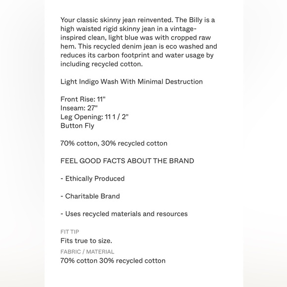 NWOT Boyish Billy Taxi Driver Skinny Jeans - Picture 14 of 14